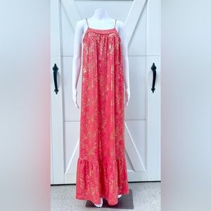🔥Closet Clearout!🔥 Michael Kors Sangria & Gold Maxi Dress